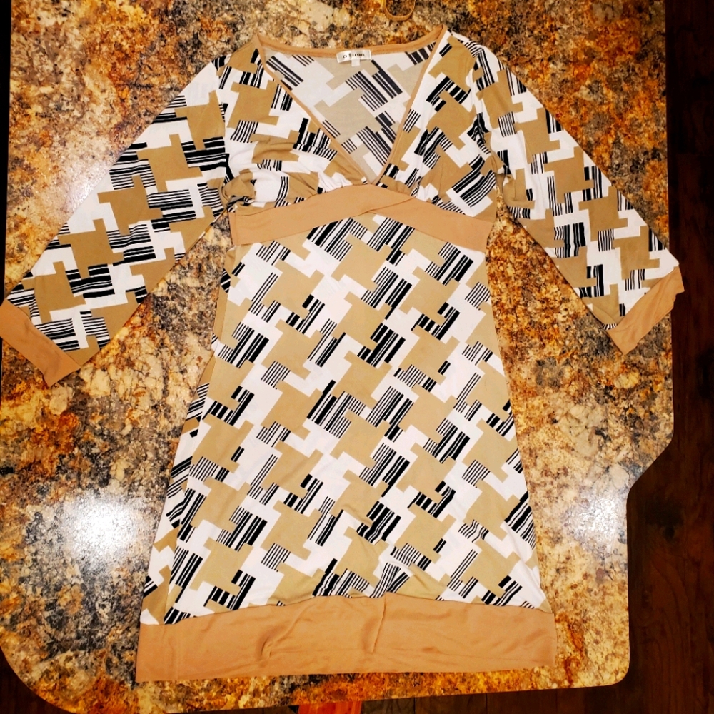 Geometric patter dress